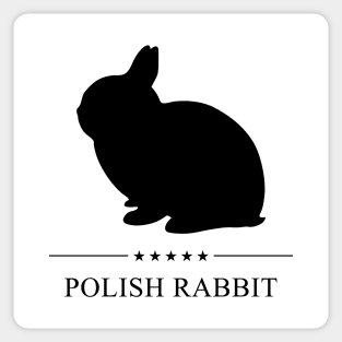 Polish Rabbit Black Silhouette Sticker